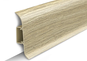 Напольный плинтус Идеал Классик К-П70п (пластиковый с кабель-каналом) 272 Сосна золотистая, 2200мм/70мм/22мм, 1 м.п.