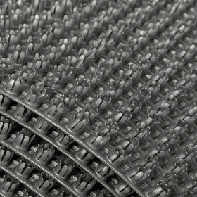 Щетинистое покрытие Альфа-Стиль стандарт 128 Серый Металлик, 1 м.п.