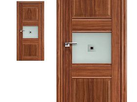 Межкомнатная дверь Profil Doors экошпон серия X 5X Орех Амари полотно со стеклом узор с фьюзингом