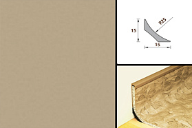 Плинтус для линолеума Идеал 012 Бежевый (нижняя часть), 2500мм