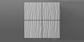 Гипсовая 3D панель DecoStyl Шелковая волна 1 (010)
