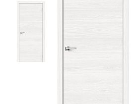 Межкомнатная дверь Браво Эко Шпон Браво-0 White Skyline