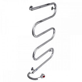 Полотенцесушитель электрический Laris Змеевик Ш-обр. 25 500x800 левый тэн, хром