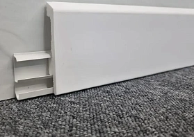 Напольный плинтус Winart HDPS 80 мм 001 Белый (80х20х2000 мм), 1 п.м.