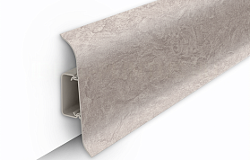 Напольный плинтус Идеал Классик К-П70п (пластиковый с кабель-каналом) 549 Лофт светло-бежевый, 2200мм/70мм/22мм, 1 м.п.