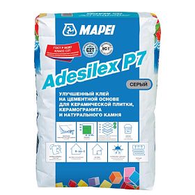 Клей Adesilex P7 для керамогранита и керамической плитки, серый 25 кг