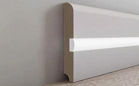 Напольный плинтус с подсветкой Evrowood PN 050 LED (80х12х2000мм), 1 м.п.