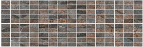 Декор Kerama Marazzi MM12143 Театро коричневый мозаичный 25x75
