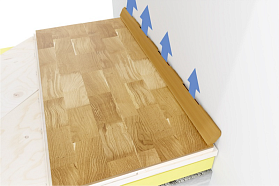 Плинтус Karelia Sport Skirting (плинтус спортивный) 2400x65x18, 1 м.п