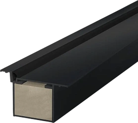 Дверная коробка INVISIBLE ОПТИМ BLACK ANOD без присадки Черный 2 стойки (2250мм, запил под 45°) и перекладина 1050мм R