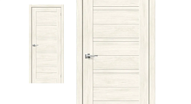 Межкомнатная дверь Браво Эко Шпон Браво-28 Nordic Oak, стекло Magic Fog