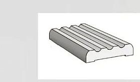 Наличник МДФ Тип-3 2150х70х10мм для дверей ПВХ Скинни, П-24 Белый