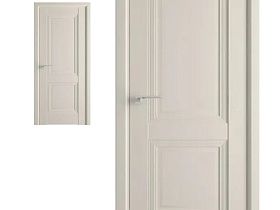 Межкомнатная дверь Profil Doors экошпон серия U 80U Магнолия Сатинат глухое полотно