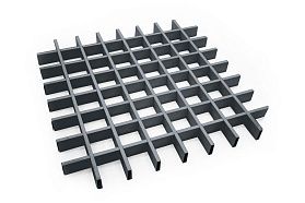 Профиль Грильято Grand Line, графит (H-27), l=2,4 м