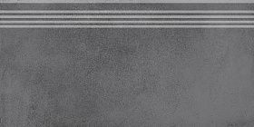 Ступень Kerama Marazzi DD253700R/GR Мирабо серый темный обрезной 30х60х9