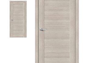 Межкомнатная дверь Браво Эко Шпон Браво-21 Cappuccino Melinga