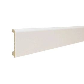 Напольный плинтус ТД Меридиан P2-W(M) гладкий, 15х80х2400 мм, 1 м.п.