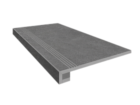 Комплект Luna (Ступень LN03 (33x120) непол. (прямоугол. бортик) + Подступенок (14,5x120))