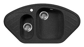 Мойка кухонная AquaGranitEx M-14 (308) черный