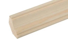Плинтус деревянный сращенный (без сучков) 45х11х3000 мм, сорт Экстра