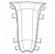 Угол внутренний для плинтуса Идеал Классик-55, К-П55-В 311 Карагач, 55мм