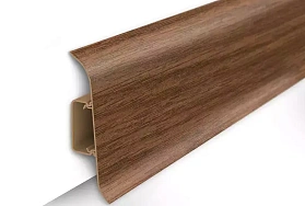 Напольный плинтус Идеал Классик К-П70п (пластиковый с кабель-каналом) 281 Палисандр, 2200мм/70мм/22мм, 1 м.п.