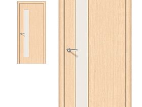 Межкомнатная дверь Браво Финиш Флекс Gost Гост-3 Л-21 (БелДуб) Magic Fog с усилением