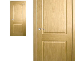 Межкомнатная дверь шпон  Belwooddoors Капричеза дуб, глухое полотно