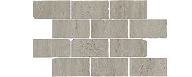 Бордюр Kerama Marazzi BR033 Сан-Марко мозаичный серый матовый обрезной 46,5x26,5x0,9