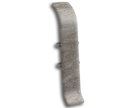 Соединитель для плинтуса Идеал Классик-70, К-П70-С 547 Лофт светло-серый, 70мм