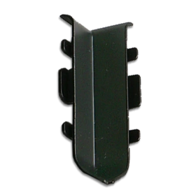 Угол внутренний Русский профиль SSZ-69мм из алюминия для алюминиевого плинтуса 60 мм, черный