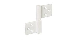Карточные универсальные  дверные петли Morelli CH-S 85X82 W с квадратной осью разобранные,  Белый