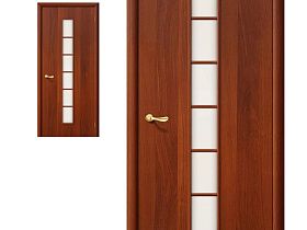Межкомнатная дверь Браво Финиш Флекс Direct 2С Л-11 (ИталОрех) Сатинато