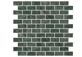 Декор Kerama Marazzi MM13123T Эвора мозаичный зеленый глянцевый 32x30x0,9