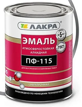 Эмаль ПФ-115 ЛАКРА, белый матовый Л-С, 3 кг