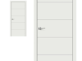 Межкомнатная дверь Браво Винил Graffiti Граффити-2 Super White