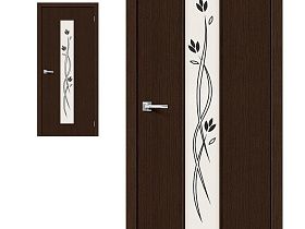 Межкомнатная дверь Браво Эко Шпон Тренд-14 3D Wenge Etude