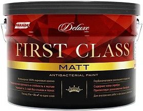 Краска интерьерная Parade DELUXE First Class глубокоматовая, база A 2,7л
