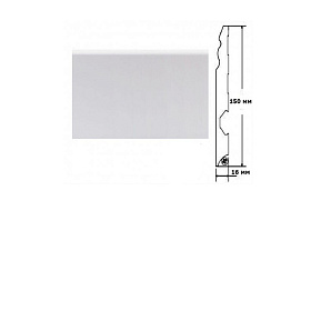 Плинтус Tarkett шпонированный декоративный 100х16 мм Модерн, 1 м.п.