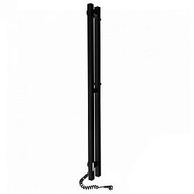 Полотенцесушитель электрический Laris Прайм Дуэт 80x1200 левый тэн, черный