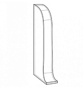Торцевая заглушка левая к плинтусу 327 Royce Дуб Пальмира