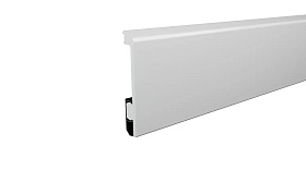 Напольный плинтус Winart HDPS Quadro 100 мм Белый (100x15x2000 мм), 1 п.м.