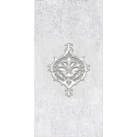 Декор Нефрит Преза светло-серый 20х40