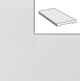 Наличник прямоугольный МДФ 2150х58х6мм для ламинированных дверей Браво Л Л-23 Белый