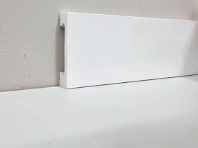 Напольный плинтус Winart HDPS Quadratum 65 мм 001 Белый матовый (65х20х2000 мм), 1 п.м.