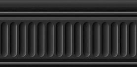 Бордюр Kerama Marazzi 19049/3F Бланше черный структурированный 20х9,9