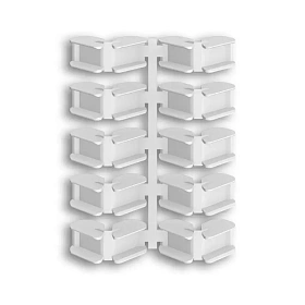 Соединители угловые для плинтуса ИДЕАЛ Дюра (в упак. - 10 шт, на 5 угловых соединений)