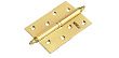 Стальные разъемные дверные петли с короной Morelli левые MS L SG Матовое золото