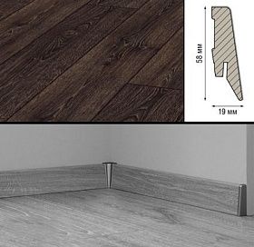 Плинтус МДФ Kronotex Ktex1 D 2802 2400x58x19 мм, 1 м.п.