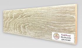 Плинтус МДФ TeckWood цветной прямой 80х10мм Дуб Плэйт, 1 м.п.